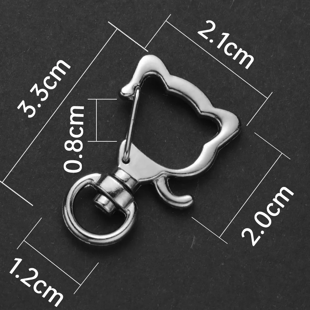 5 шт./лот брелок для ключей с милым котом Очаровательная цепочка застежкой