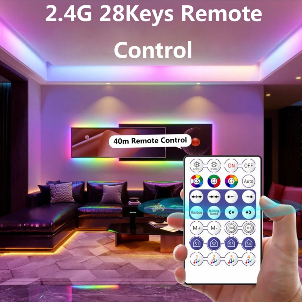 Пиксельная Светодиодная лента WS2812B контроллер Bluetooth музыкальный умный