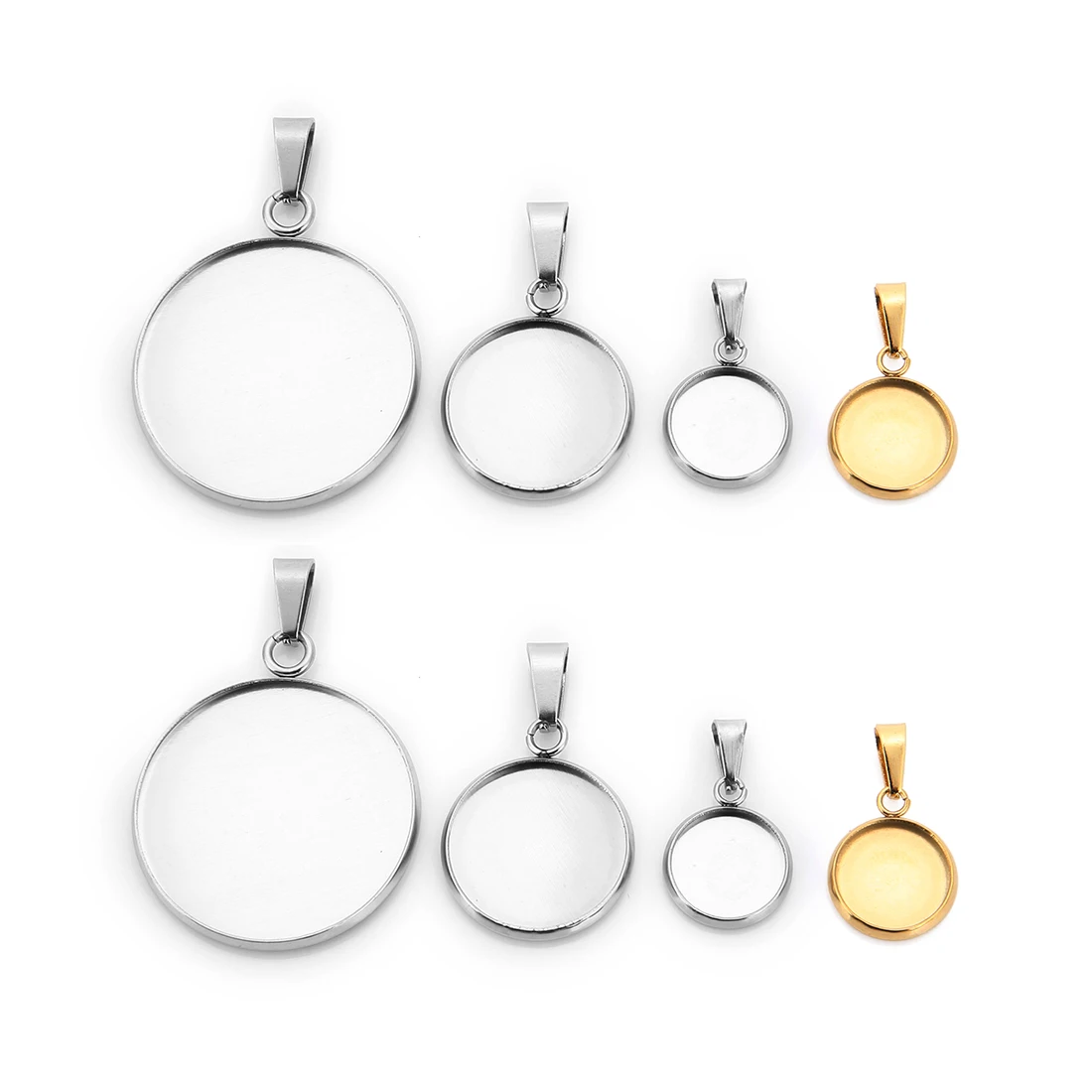 Круглый подвесной соединитель из нержавеющей стали 20 шт. 10/12/16/20/25 мм пустой