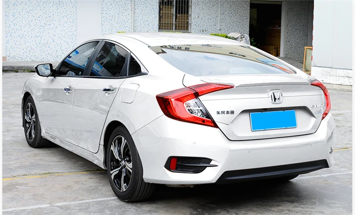 Для Honda Civic Спойлер ABS давление хвоста материал заднее крыло автомобиля праймер