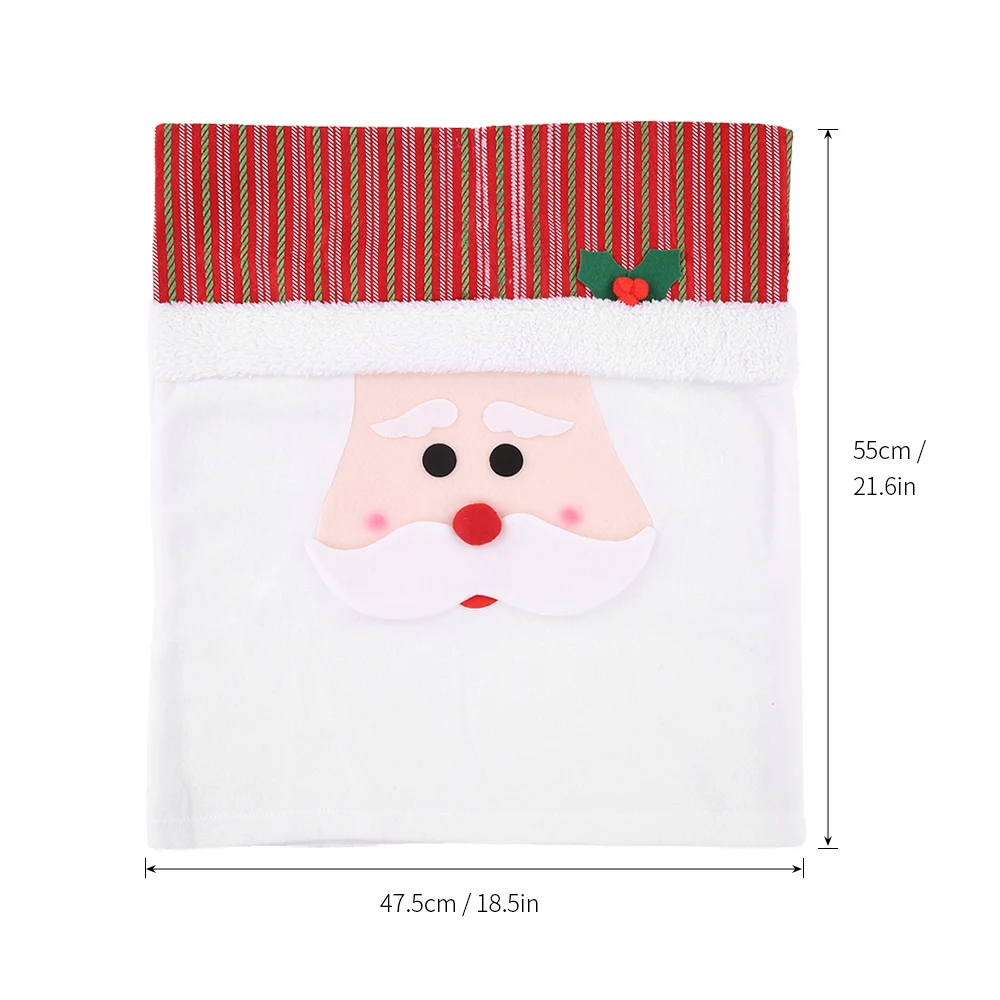 2 шт./компл. рождественские чехлы на спинку стула Снеговик Санта Рождество ужин