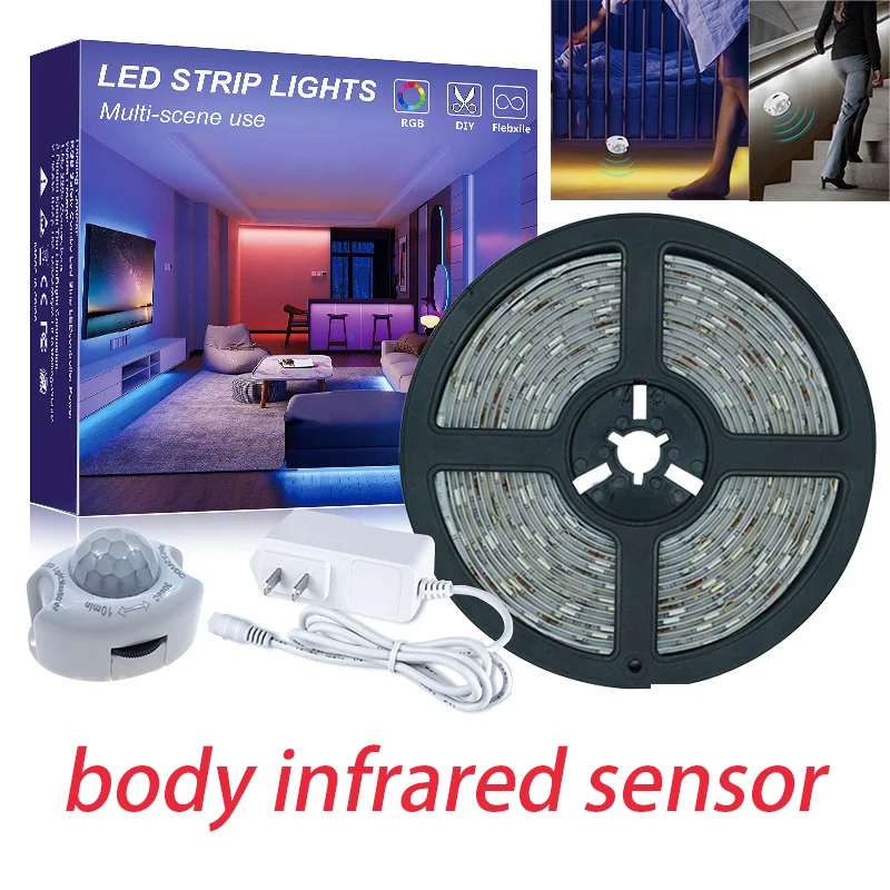Светодиодные ленты светильник 3528 тела Инфракрасный Сенсор несколькими