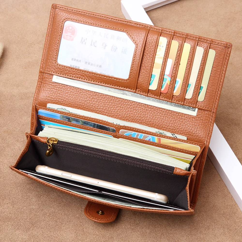 COWHERD женские кошельки из мягкой натуральной коровьей кожи бренд 2019 новый дизайн