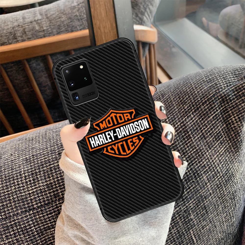 

Harley-Davidson Motorcycle Phone Case Cover Hull For Samsung Galaxy S 7 8 9 10 e 20 FE edge uitra plus Note 9 10 20 black Prime