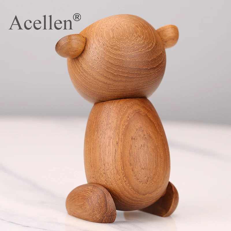 Ручной работы деревянные обезьянки миниатюрные фигурки животное дерево ремесло