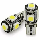 Safego 100 шт. Canbus T10 W5W 194 168 светодиодный ные автомобильные лампы 5 SMD 5050 чипы без ошибок автомобильная лампа фонарь 6000K белый DC 12V