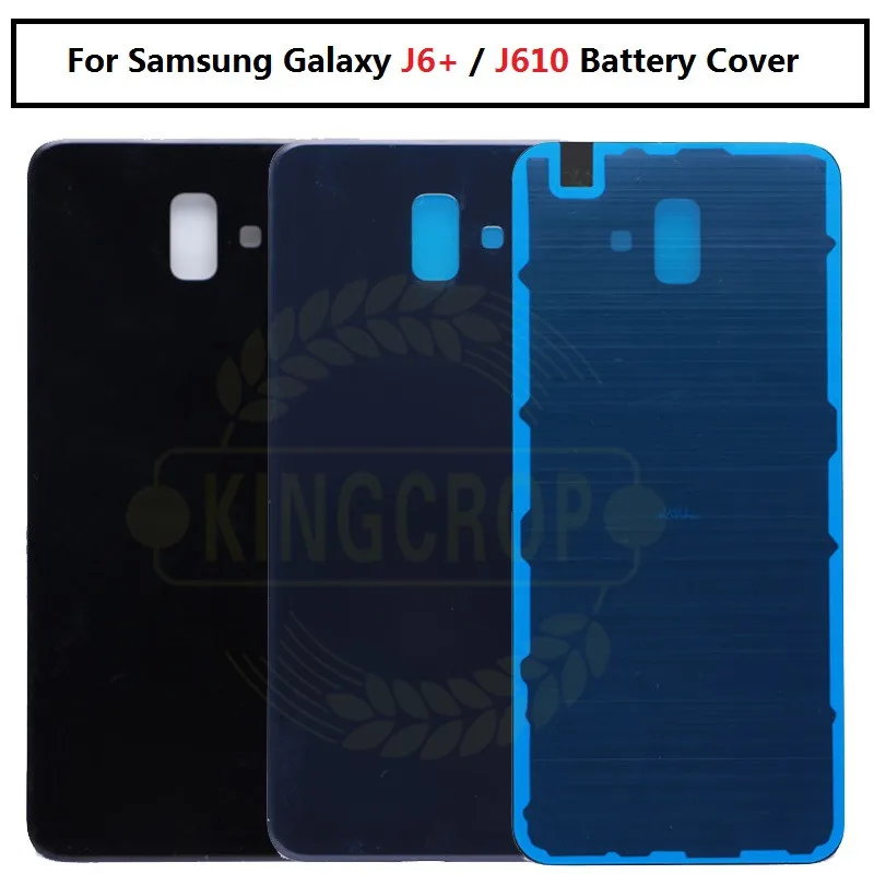 Оригинал Samsung Galaxy J6 + плюс 2018 мобильный телефон чехол задняя крышка батареи Корпус