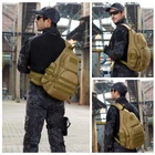 Тактическая Сумка-слинг 20-35 л, Водонепроницаемая спортивная сумка на плечо, тактические военные рюкзаки, походные уличные нагрудные сумки с одним ремнем