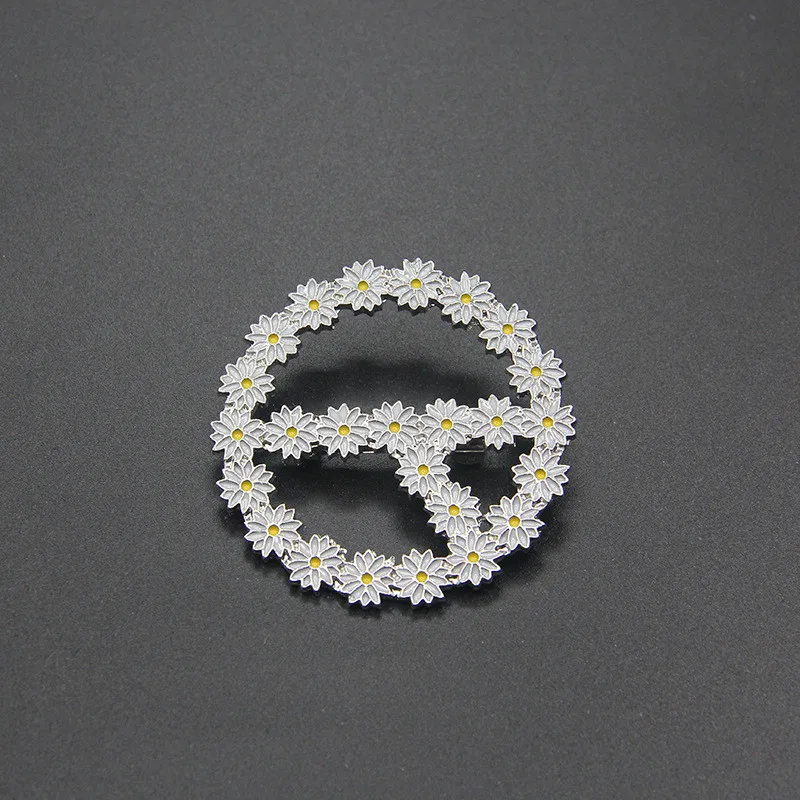 KPOP G Dragon Маргаритка цветок PMO INS металлические броши булавки для сумки бейджи