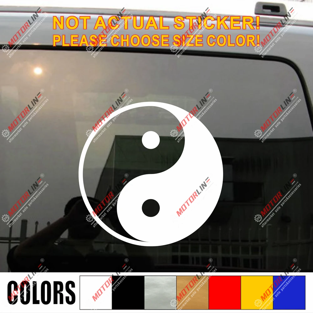

Yin Yang Negative Positive Chinese Taichi Symbol Decal Sticker Car Vinyl