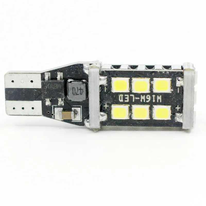 1 шт. супер яркий W16W T15 Led Сигнал поворота 2835 15SMD Светодиодная лампа Реверсивный