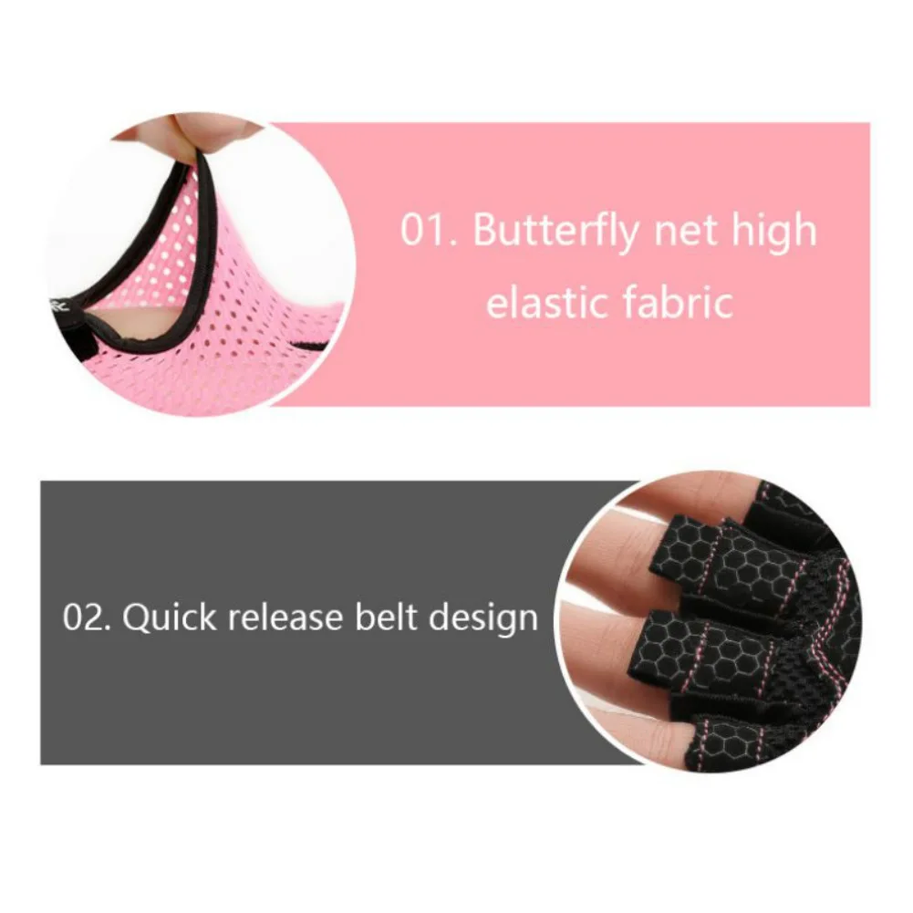 

Nice Half Fingle Gloves Anti-Slip Sweatproof Breathable Touchscreen Cycling Gloves Sports Fitness Exercise Protection 2021