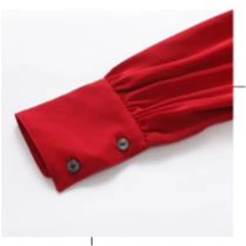 

2020 Spring Women Chiffon Blouses And Tops Long Sleeve Slim Ruffled Shirts Short Female Solid Color Women Clothing Sweet H407