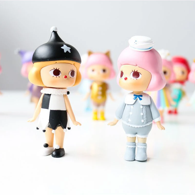 12 styles Blind-Box Mystery Unknown Box Random Doll Action Cute girl Child toy Mobile phone case decoration New Home decoration