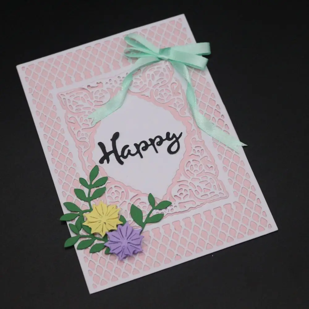 

AZSG Rectangular decoration Cutting dies/scrapbooking dies metal Dies scrapbooking Dies