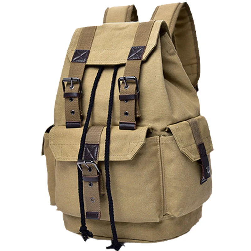 

2021 Trendy Street Rucksack Unisex Backpack Retro Casual Travel Bag Personality Fashion Large Capacity Student School Bag