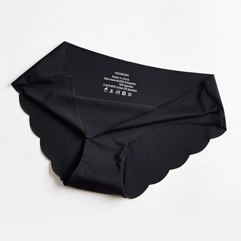 

2021 New Sexy Women's Panties Underwear Push Up Lingerie Comfortable Seamless Mid Waist Female Briefs Solid Color Plus Size 2XL