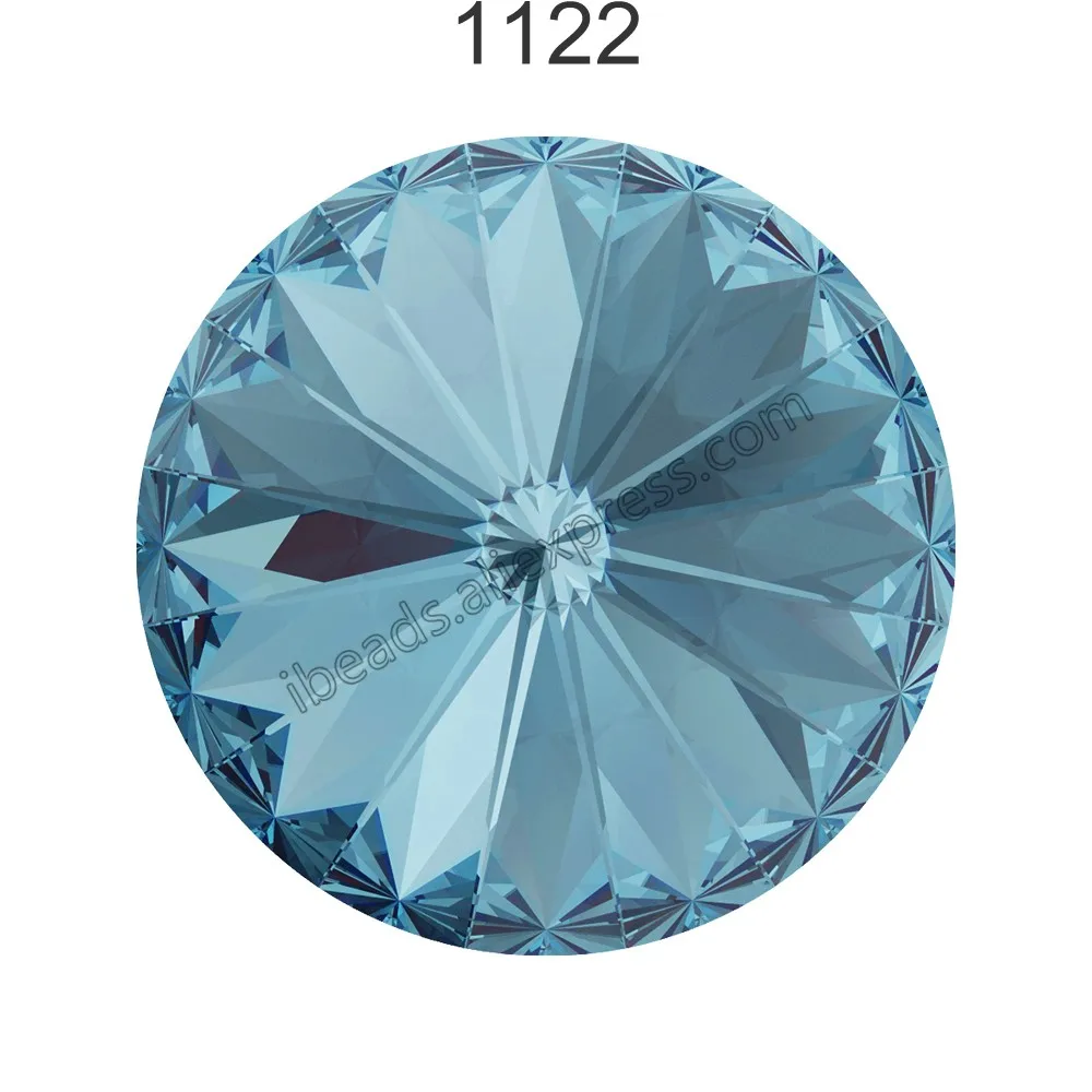 1 шт.) с украшением в виде кристаллов от Swarovski 1122 круглые Rivoli камня(без отверстия) фольгированная Австрия Стразы для бижутерии, материал для рукоделия
