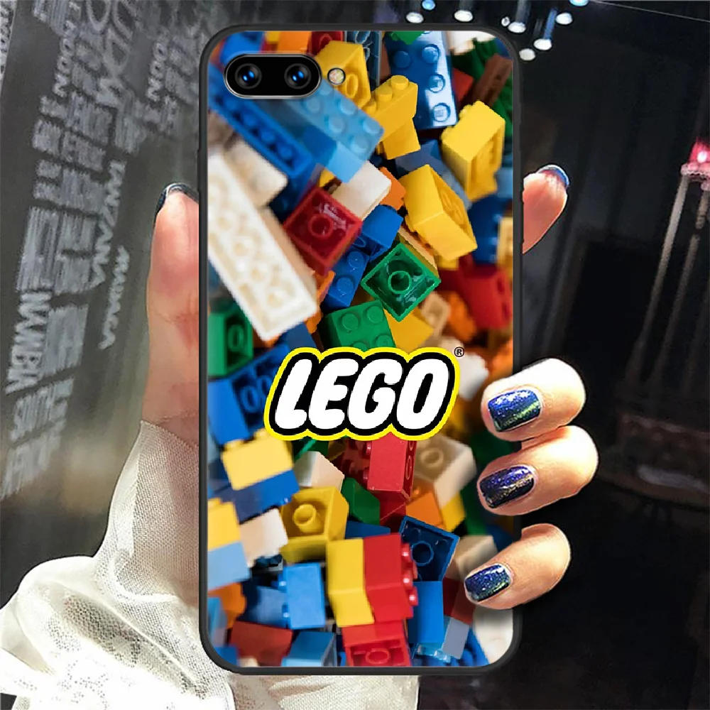 

brand legos Phone Case Cover Hull For HUAWEI honor 8 8c 8a 8x 9 9a 9x V10 MATE 10 20 I lite pro black cell cover fashion coque