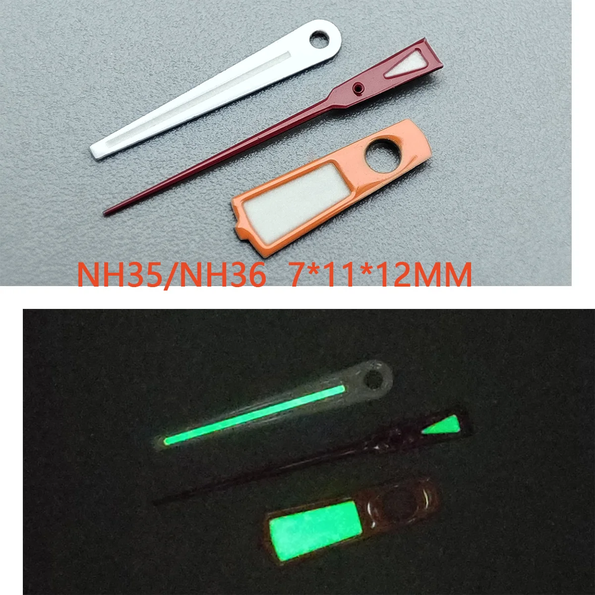 Аксессуары для часов указка NH35 руки Красные Руки оранжевые зеленые Супер