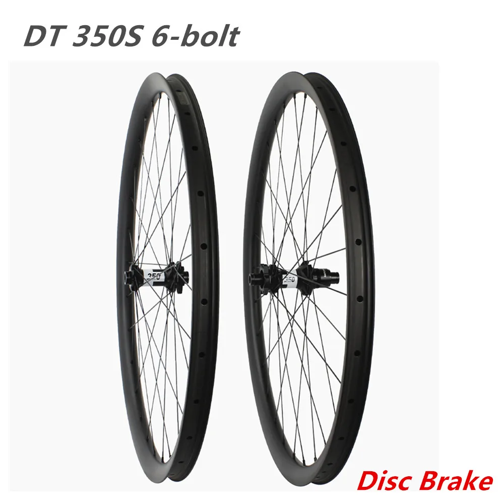 

29er Mountain Bicycle Wheels Disc Tubeless Asymmetric 40x25mm MTB Carbon Wheelset DT350S Straight Pull 6-bolt Boost /Thru Axle