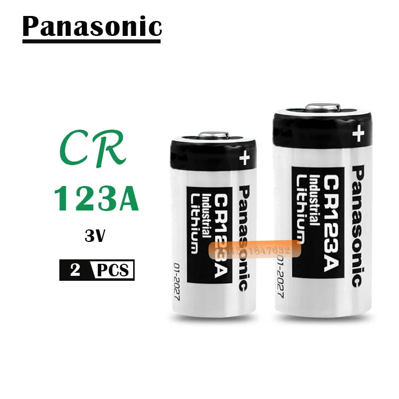 2 шт./лот Panasonic cr123a литиевая батарея для камеры 3V Arlo CR123A CR17345 DL123A EL123A 123A|Батарейки| |