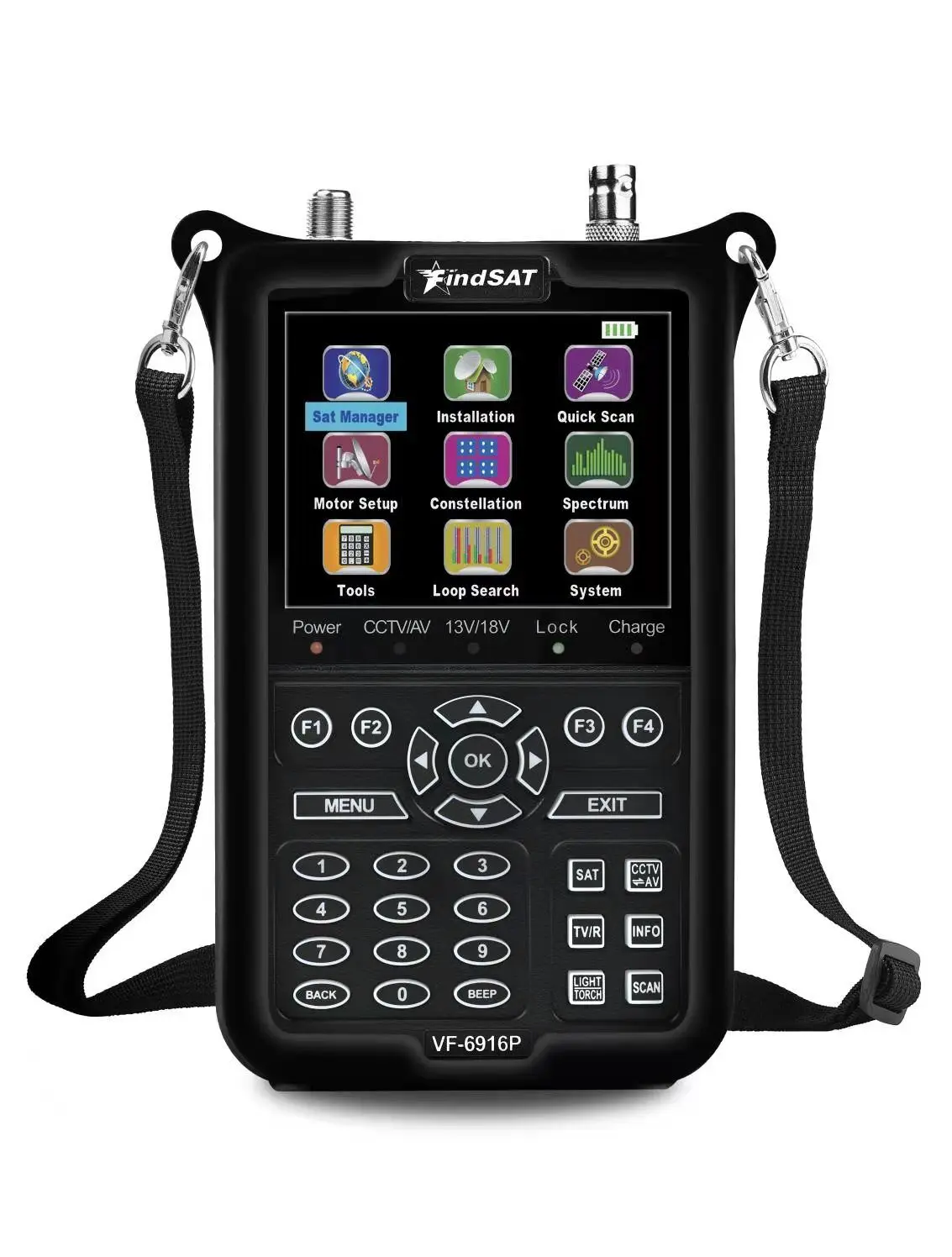 Цифровой спутниковый искатель VF 6916 HD с поддержкой DVB S2 S CCTV 8 Мп AHD 4000 мА MPEG4 Sat Finder 3 5