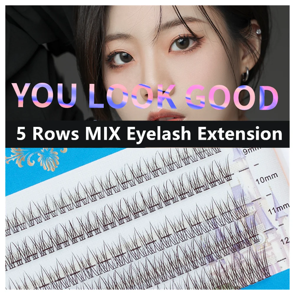 

205Pieces Of False Eyeslashes Personal Eyelash Professional Makeup Individual Cluster EyeLashes Grafting Fake Eye Lash Extension