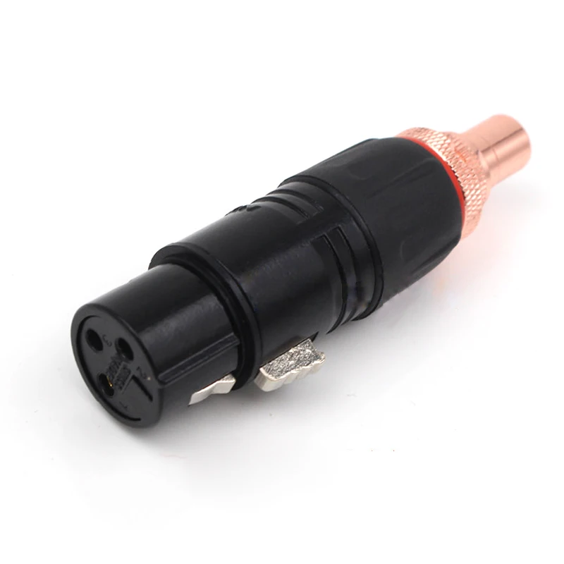 Neutrik XLR к гнездовому адаптеру RCA позолоченный красный разъем для аудиоразъема HIFI-(