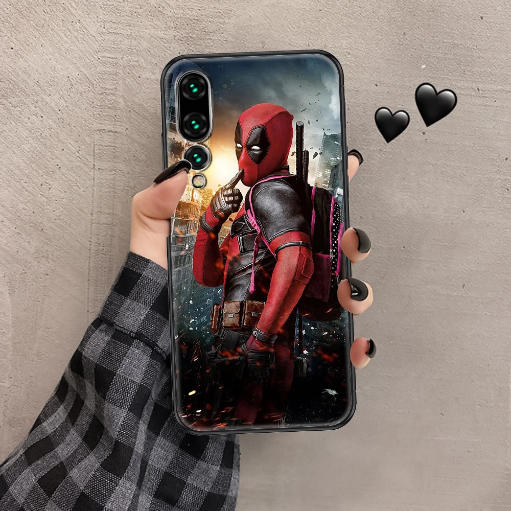 

Hero-Deadpools-Cool Phone case For Huawei P Mate P10 P20 P30 P40 10 20 Smart Z Pro Lite 2019 black 3D shell trend coque art