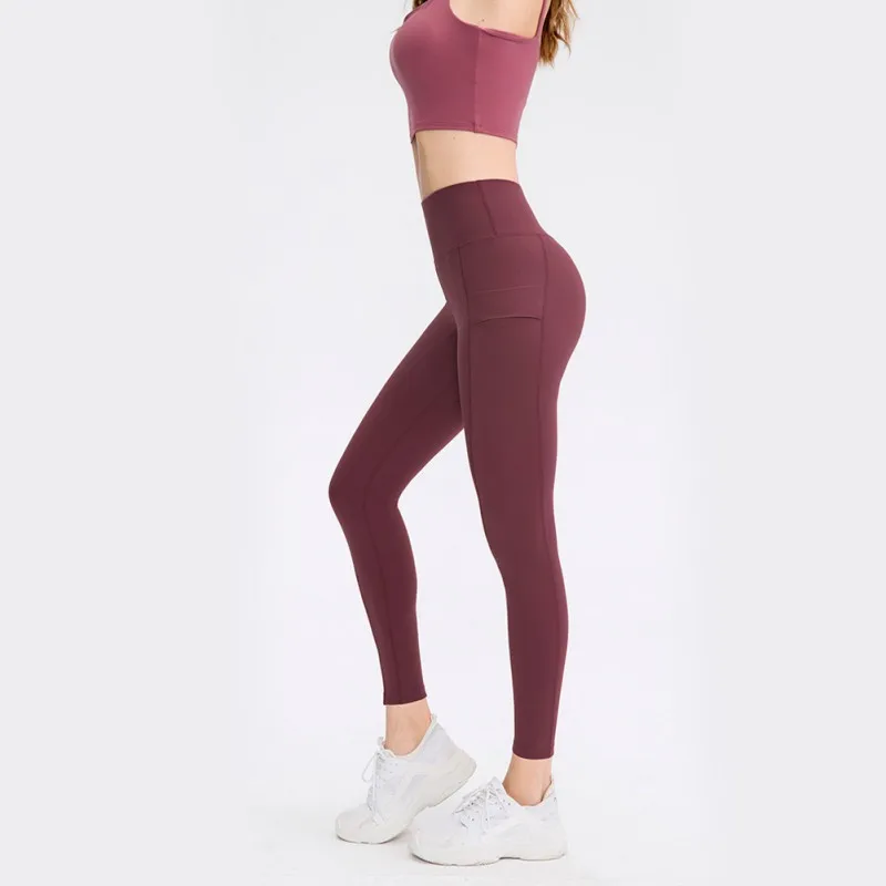 

Best Quality Yoga High Waist Sport Leggings High Stretch Women Solid Gym Running Workout Push Up Pants Athletic Fitness Leggings