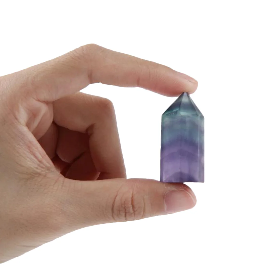 Фигурка для домашнего декора подарок натуральный Радужный лечебный флюорит