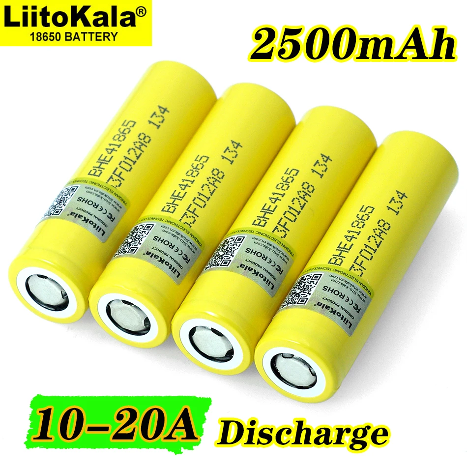 

Литий-ионный аккумулятор Liitokala HE4 2500 ма ч, 18650 в, 20 шт., по низкой цене, 3,7