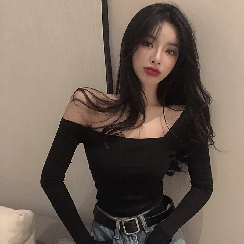 

Off The Shoulder Spring 2021 Women's Clothing Sexy Summer Women Blouses Fashion 2020 Summer Elegant Off-The-Shoulder Blouse Tops