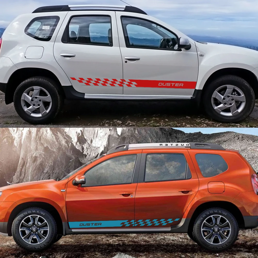 Автомобильные наклейки для Dacia Duster 4X2 4X4 1 0 Tce 100 130 Turbo lpg черный коллектор