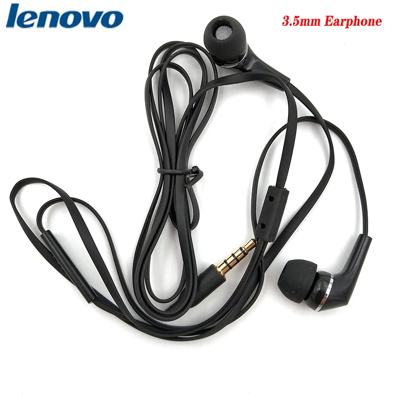 Оригинальные проводные наушники Lenovo с разъемом 3 5 мм музыкальные спортивные