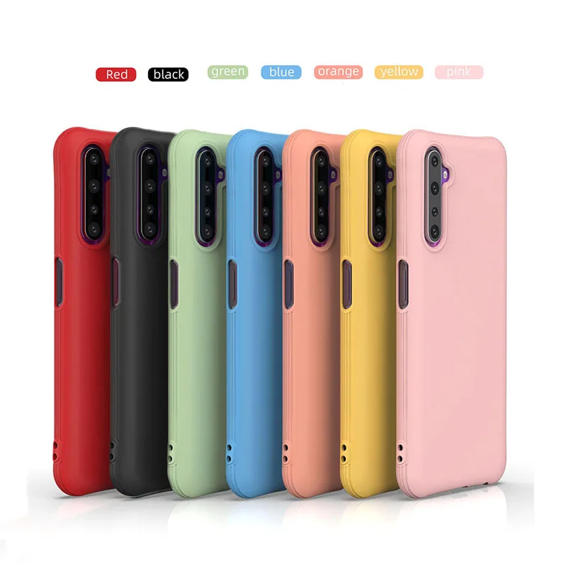 Чехол для Oppo Realme C3 X2 XT Reno 3 7 Pro A91 A53 A5 A9 2020 мягкий резиновый противоударный чехол
