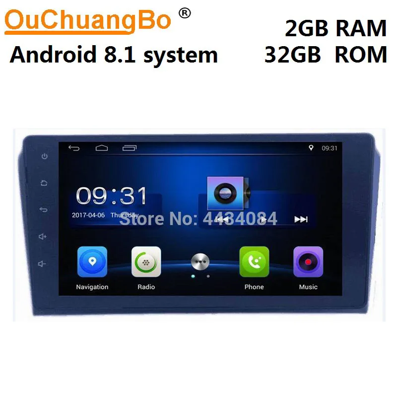 Ouchuangbo автомобильный аудио gps стерео навигатор для Mazda 3 2004-2009 поддержка BT aux mirror link