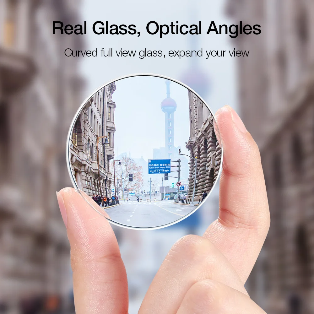 

Car Blind Spot HD Frameless Small Round Mirror Reversing Mirror Glass Small Round Mirror Rear View Mirror