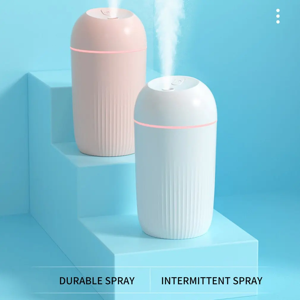 

420ML USB Silent Air Humidifier Soft Night Light Aroma Diffuser Continuous/Intermittent Spray Office Home Desktop Humidifier