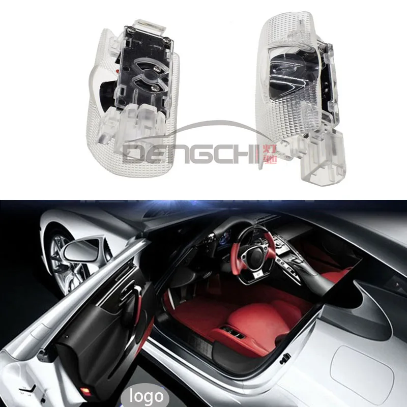 2X светодиодный Voiture Porte Bienvenue Lumière Projecteur логотип Courtoisie лазерный эффектом деграде