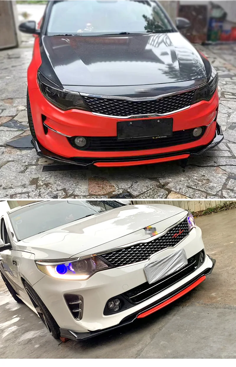 1 комплект передний бампер спойлер Защитная панель для губ углеродная