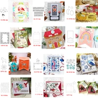 foldable house bag alphabet word bird horse texture metal cutting dies for new diy scrapbooking album new craft embossing cards