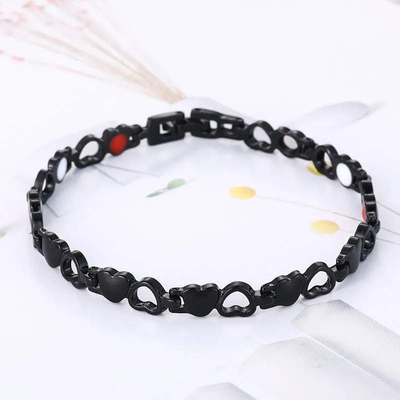 DoreenBeads Fashion Rainso Healthy Energy Bracelet Hearted design Health Care Magnetic Gold Hand Chain For Men | Украшения и