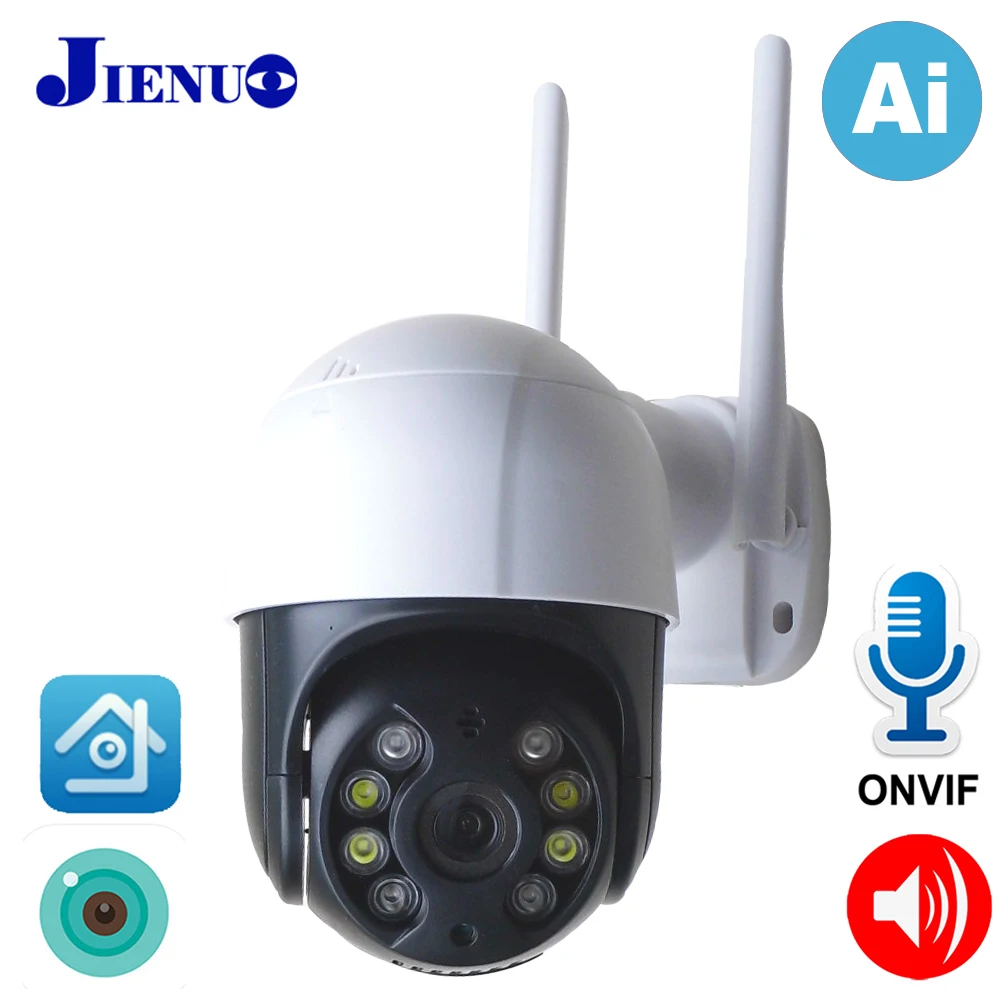 PTZ домашняя IP камера беспроводная AI человека обнаружения P2P Cctv видеонаблюдения