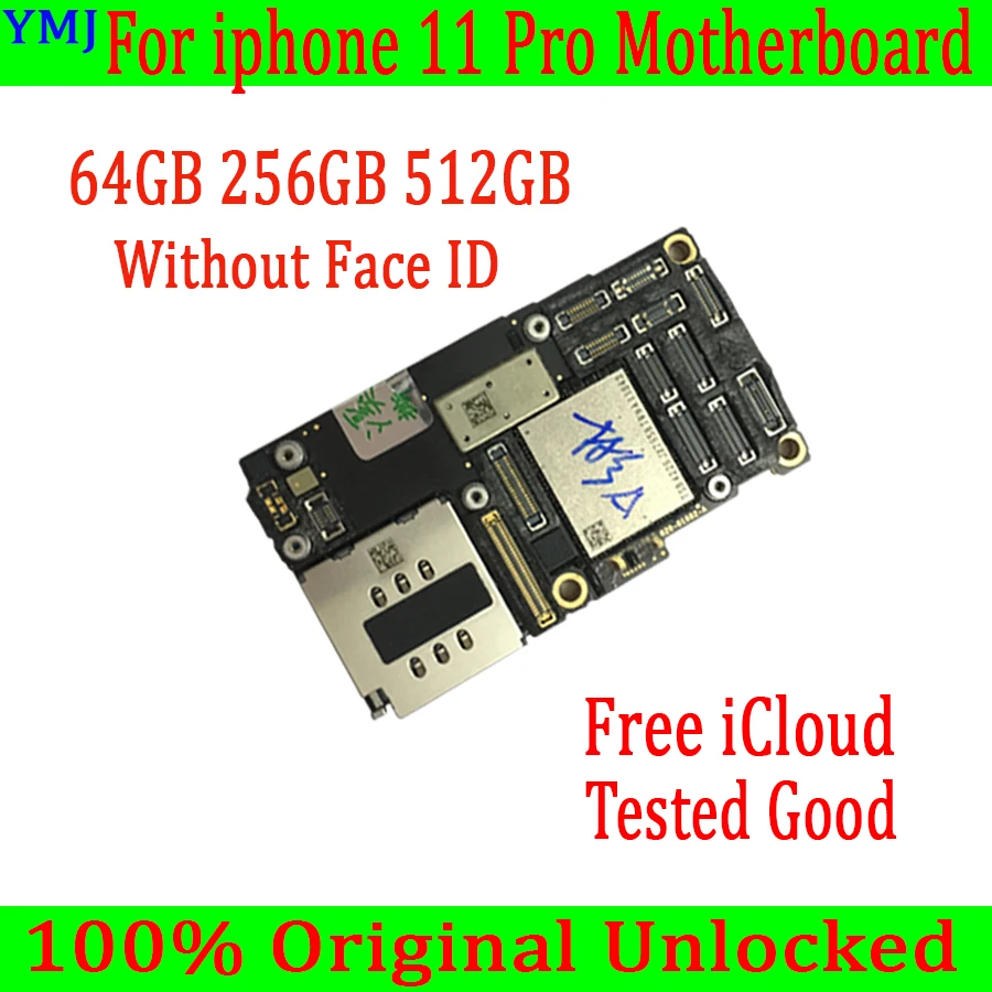 

Материнская плата для iphone 11 Pro, 64 ГБ/256 ГБ, без Face ID, iCloud 100%