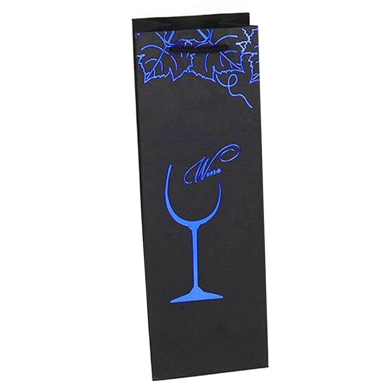 A01-12Pcs крафт-бумага сумки для вина Подарочная сумка красное вино подарочные одна