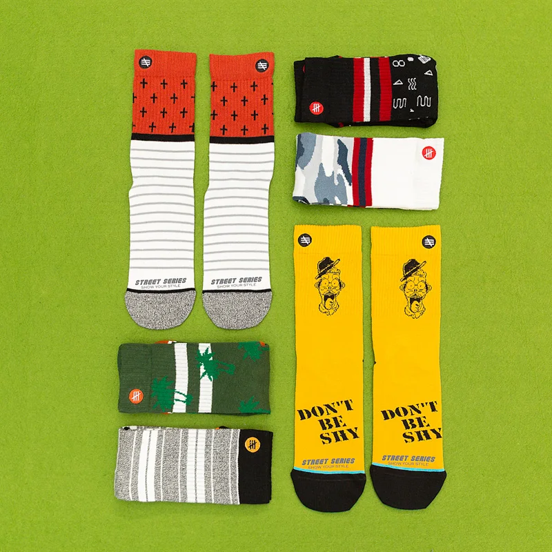 3 пар/упак. унисекс размера плюс зимние мужские носки 100 хлопок Harajuku красочные