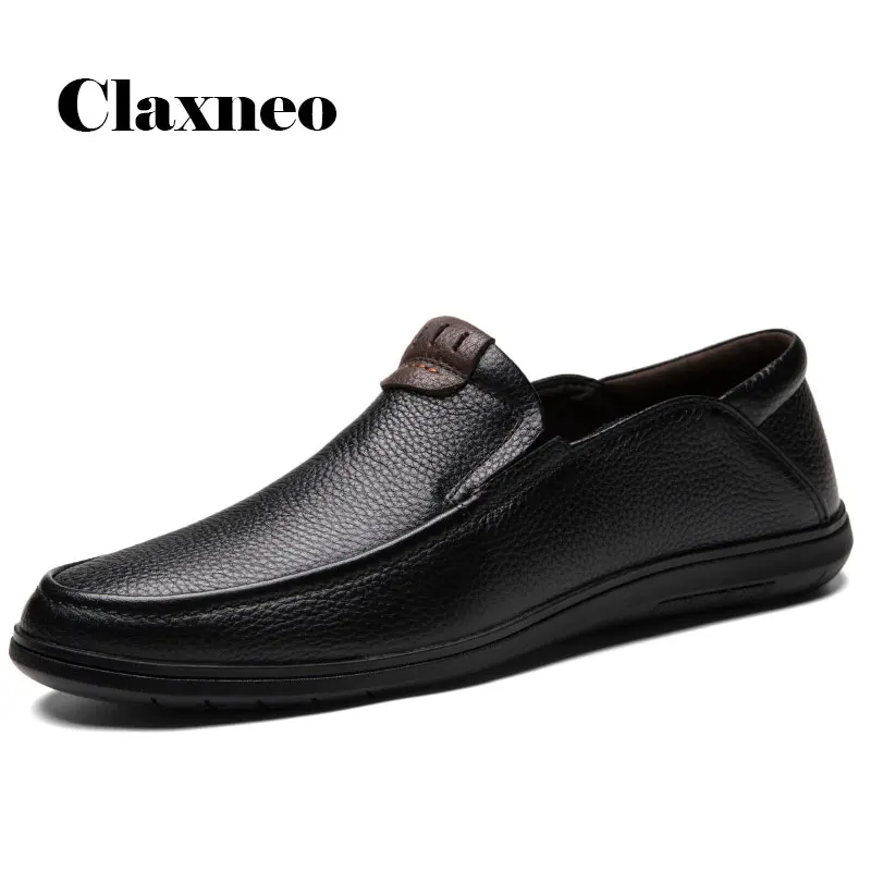 

Man Leather Shoes Slip on 2020 Summer Autumn Men's Shoe Genuine Leather Loafers Male Boat Footwear Design Flats Moccasins Soft