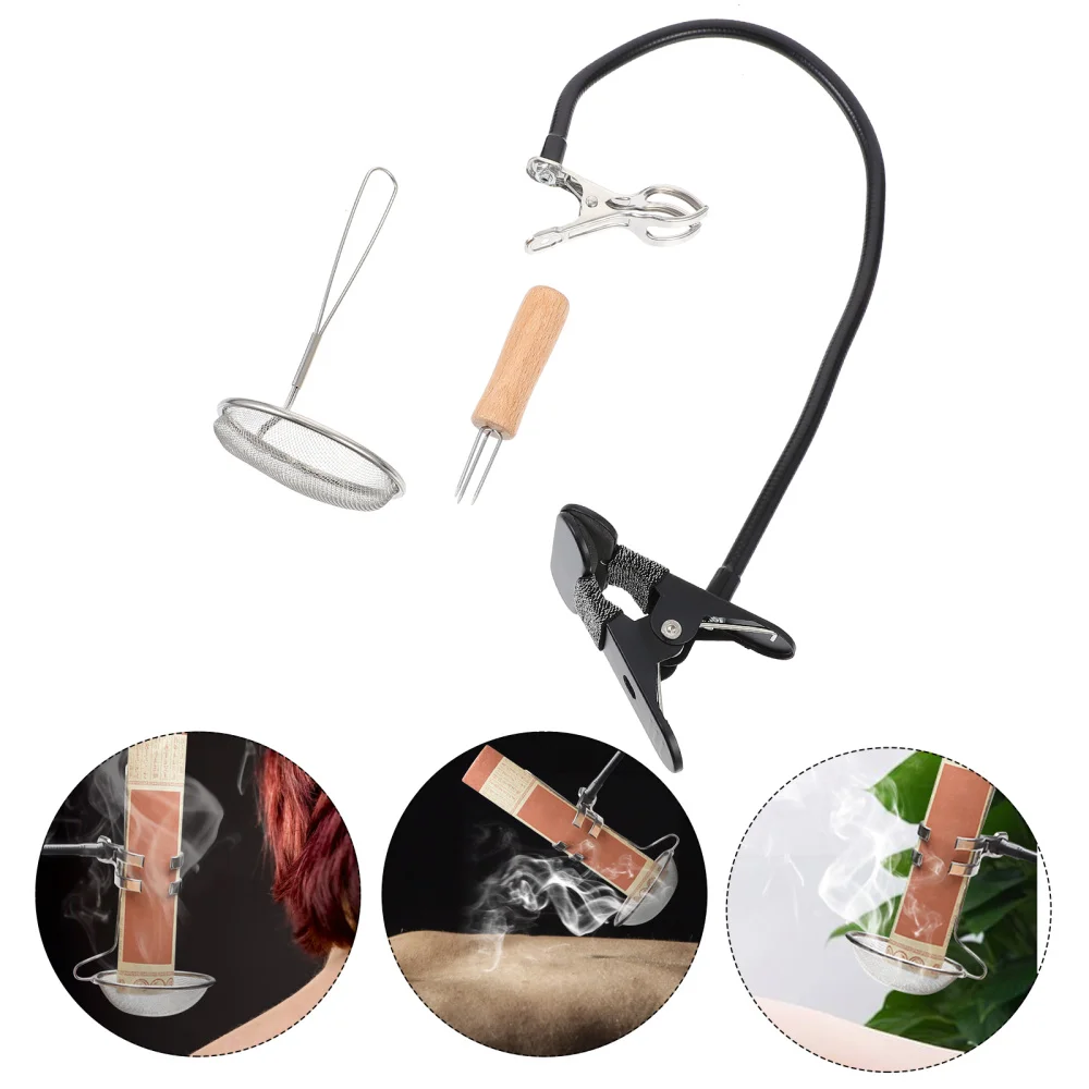 

1 Set Moxa Rolls Clip Moxa Stick Holder Moxa Roll Burner Holder (Random Color)